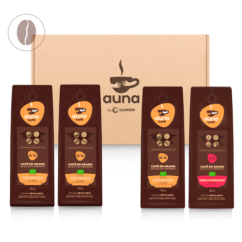 Pack Mensual Café Grano Cultivo Orgánico 250 g./ud.